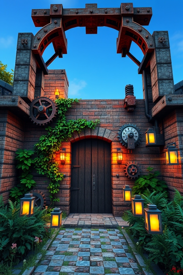 industrial entrance design ideas