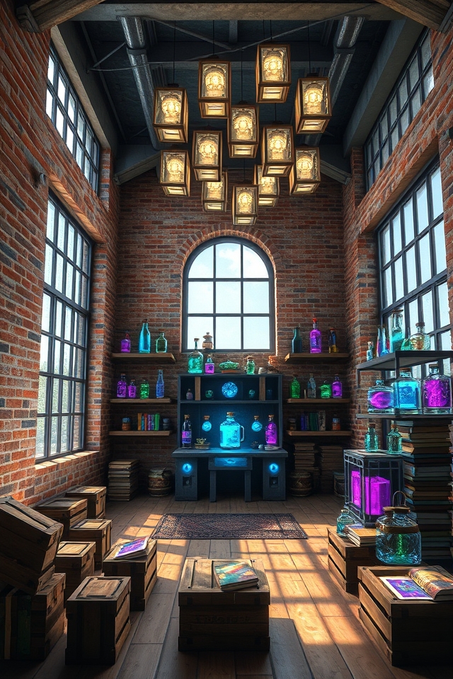 industrial loft enchantment room
