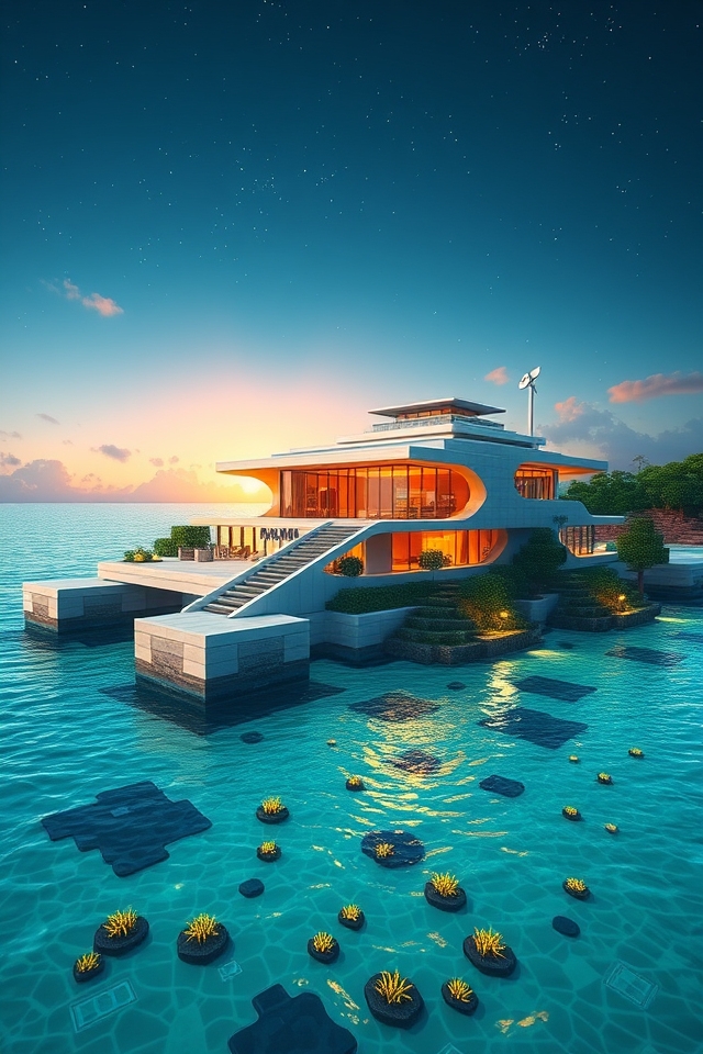 innovative aquatic high tech retreat