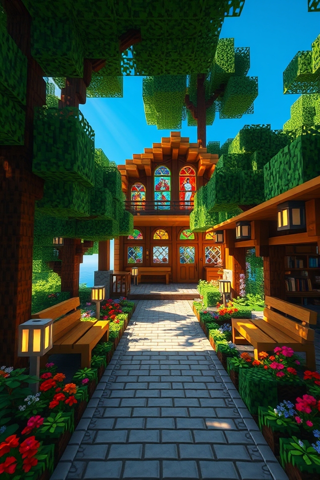 inviting tranquil reading space