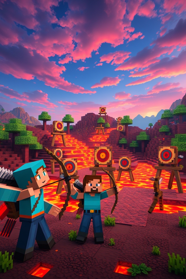 lava archery target challenge