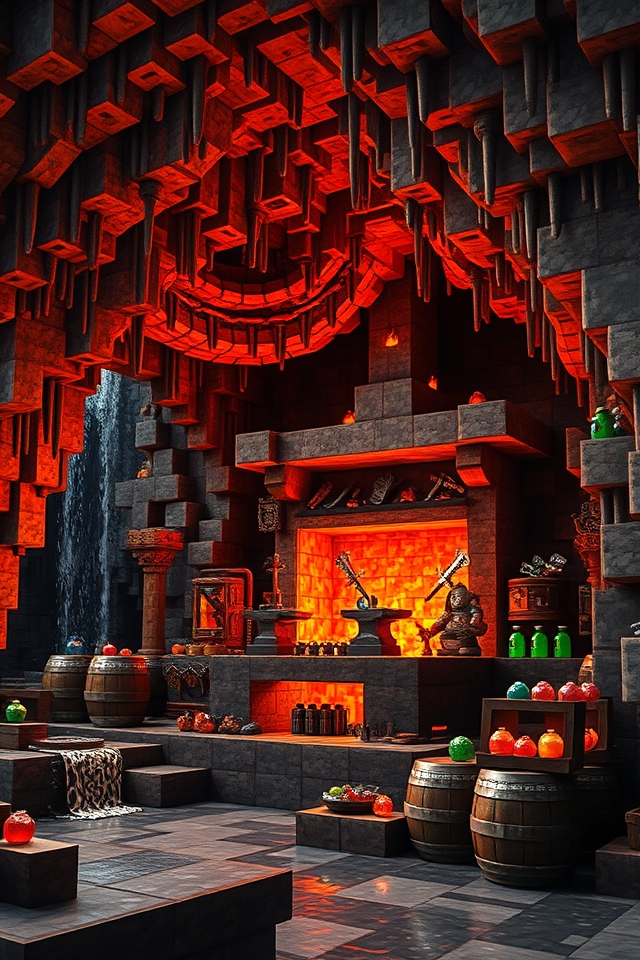 lava blacksmith station design