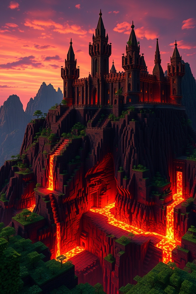lava castle mountain fortress