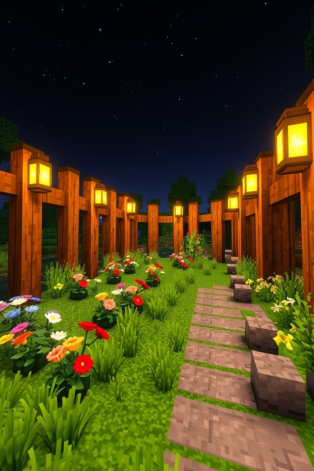 lighted fence aesthetic creativity