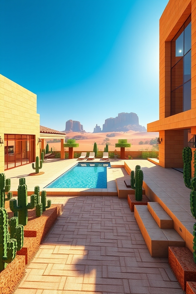 luxurious desert home oasis