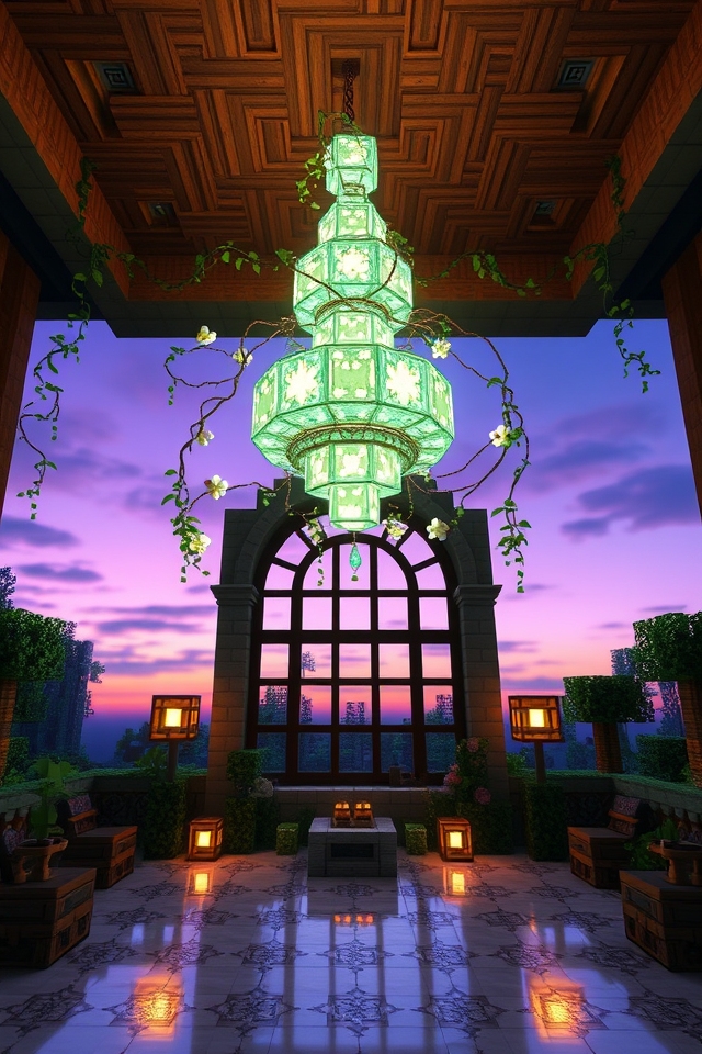 magical glowing chandelier design