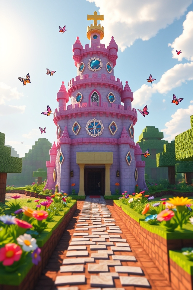 magical princess castle cake