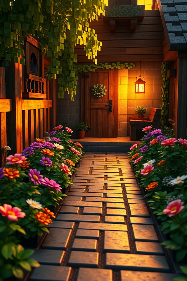 magical winding garden pathway