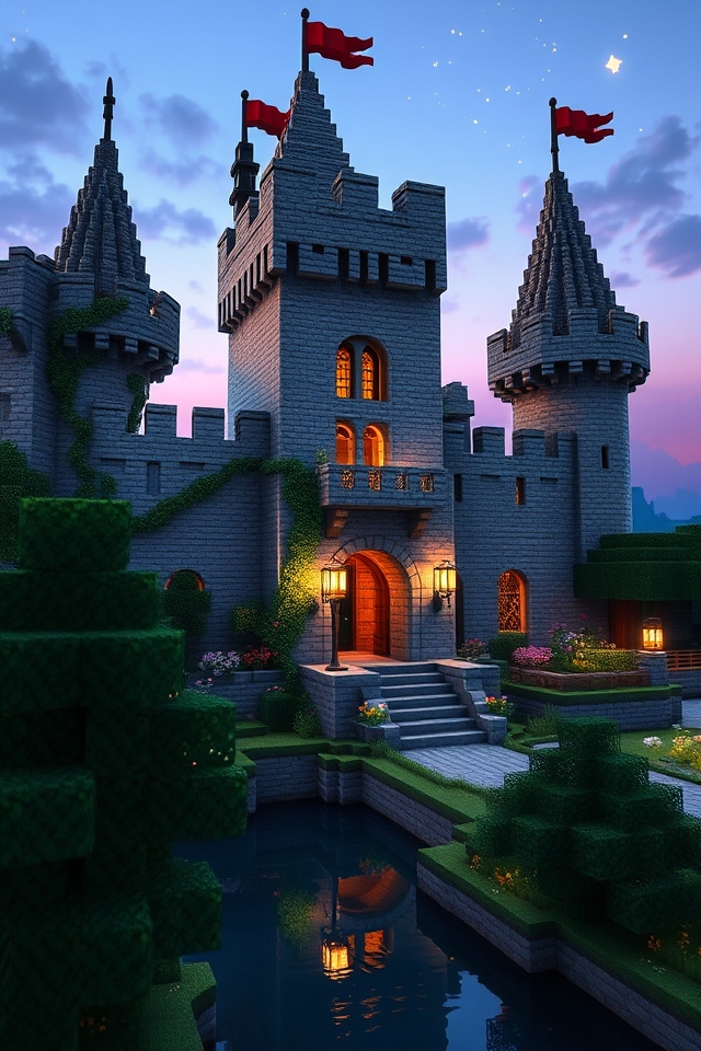 majestic castle fortress design