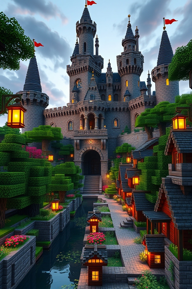 majestic medieval castle design