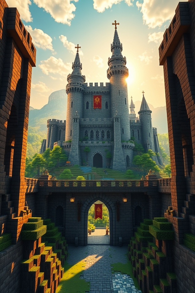 majestic mountain fortress adventure