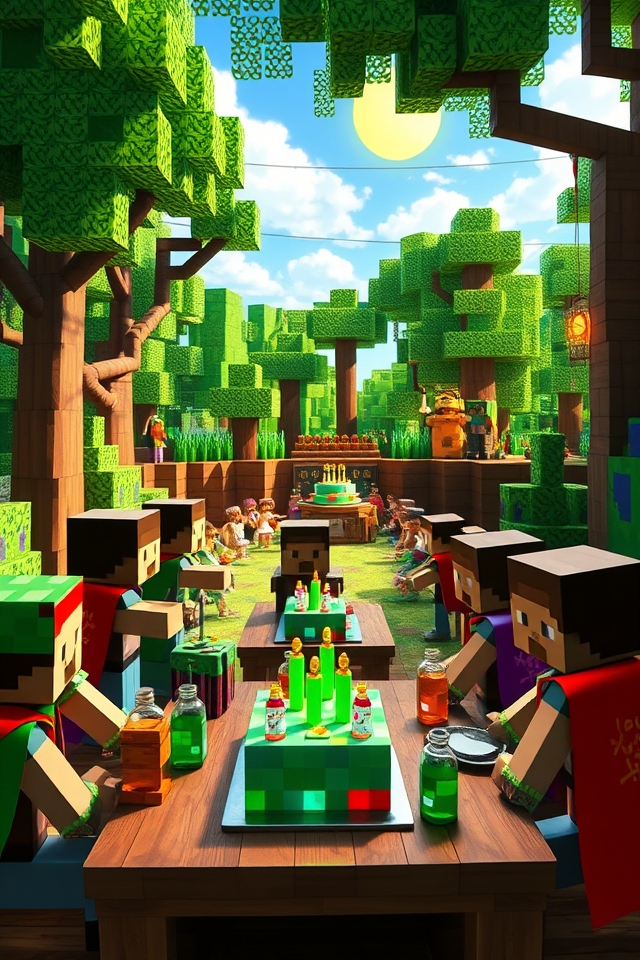 minecraft birthday party adventures