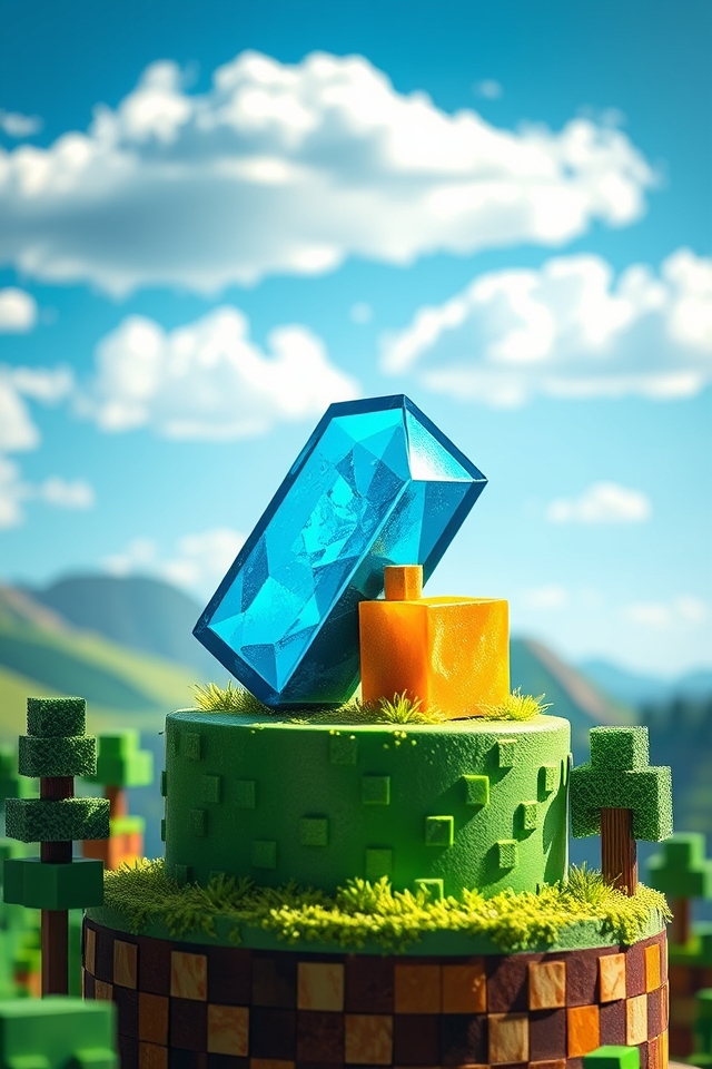 minecraft cake decorations tutorial