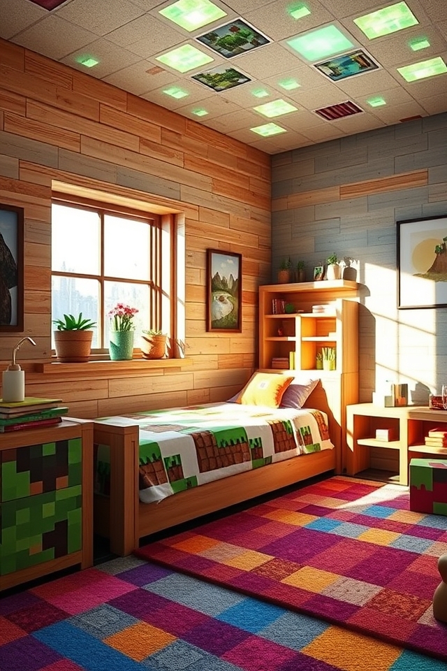 minecraft inspired adventure room