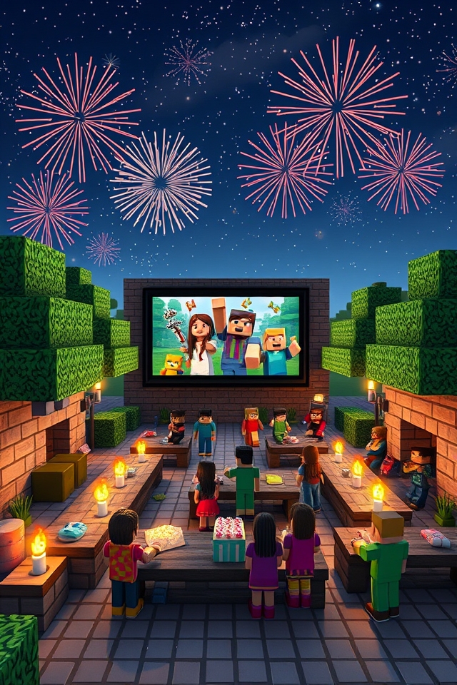 minecraft party movie zone