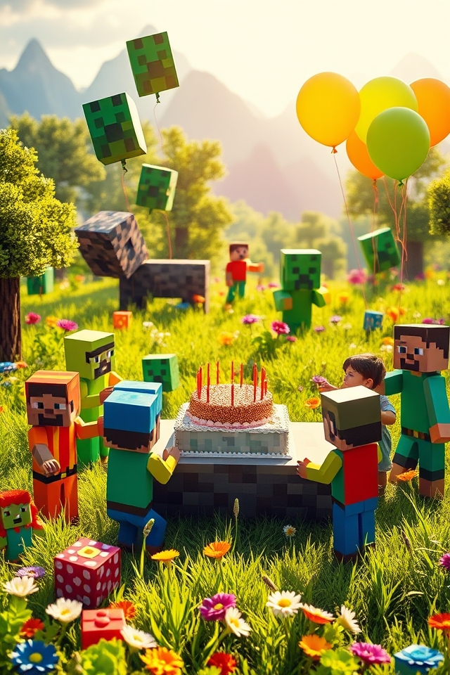 minecraft themed birthday activities