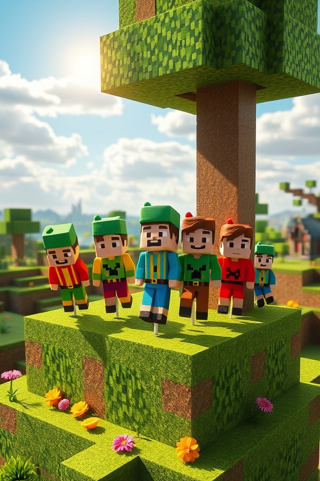 minecraft themed cake pop creation