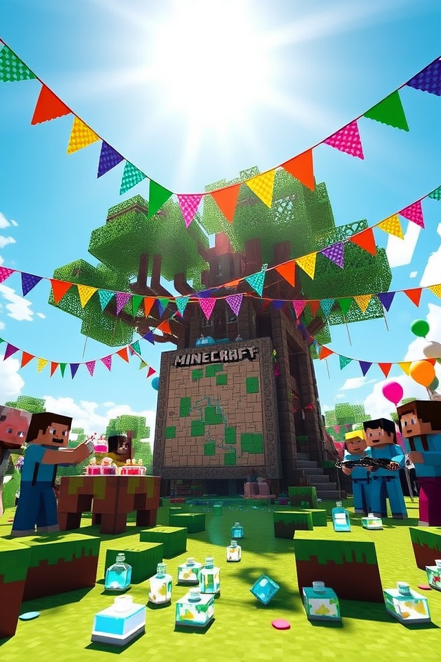 minecraft themed scavenger hunt