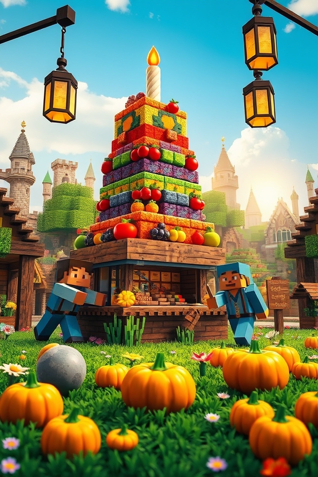 minecraft villager marketplace cake