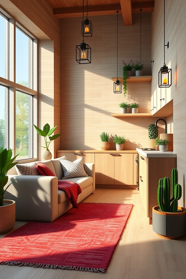 minimalist functional bright retreat