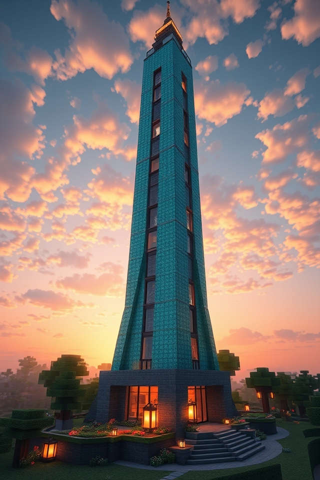 modern brick tower design