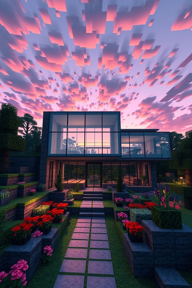 modern glass house design
