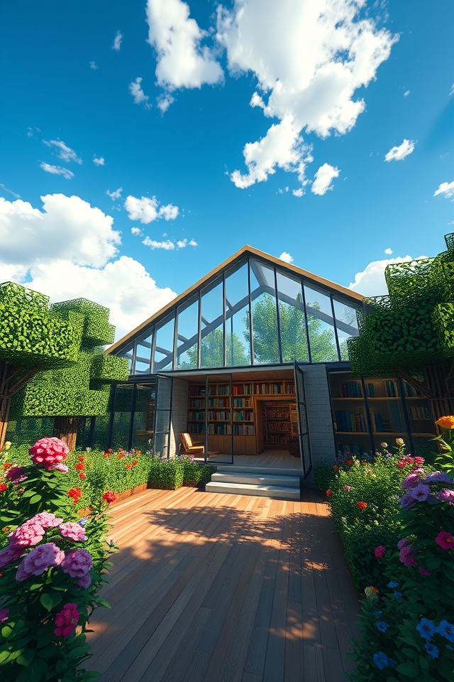 modern glass retreat design