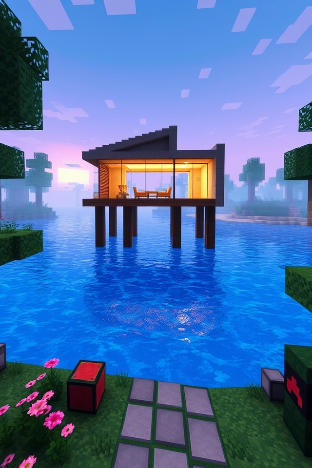 modern serene architectural retreat