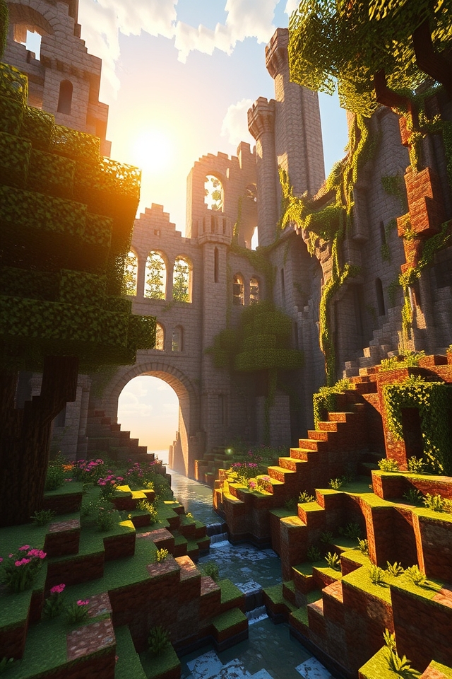 mysterious ancient castle ruins
