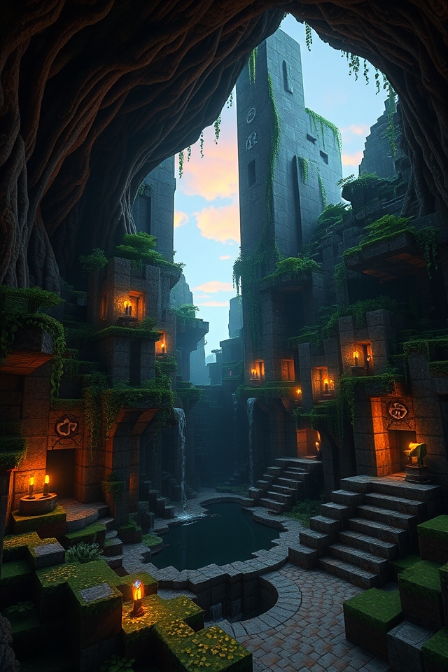 mystical ancient ruins hideout