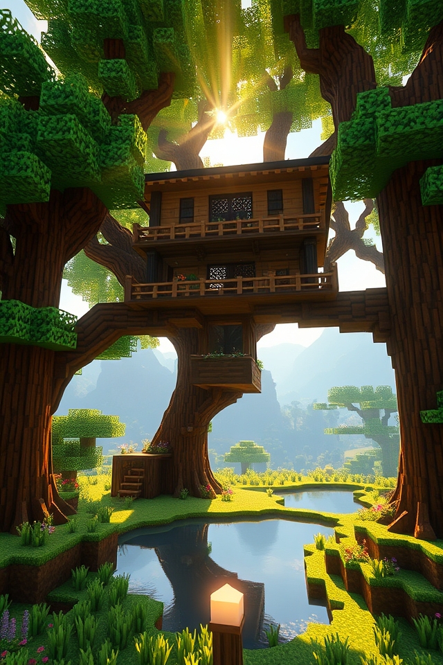 nature inspired elevated treehouse retreat