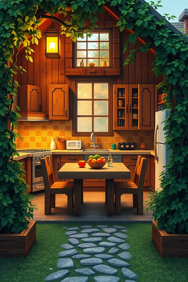 nostalgic vintage kitchen aesthetics