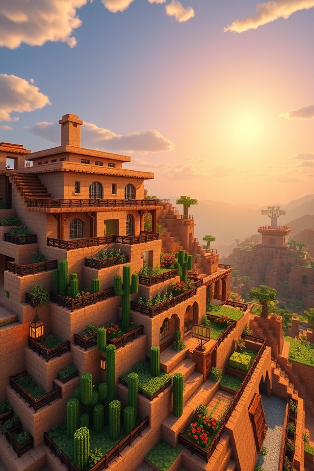 panoramic desert terraced home