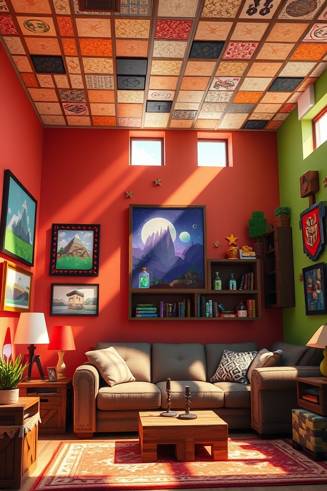 personalized minecraft wall art