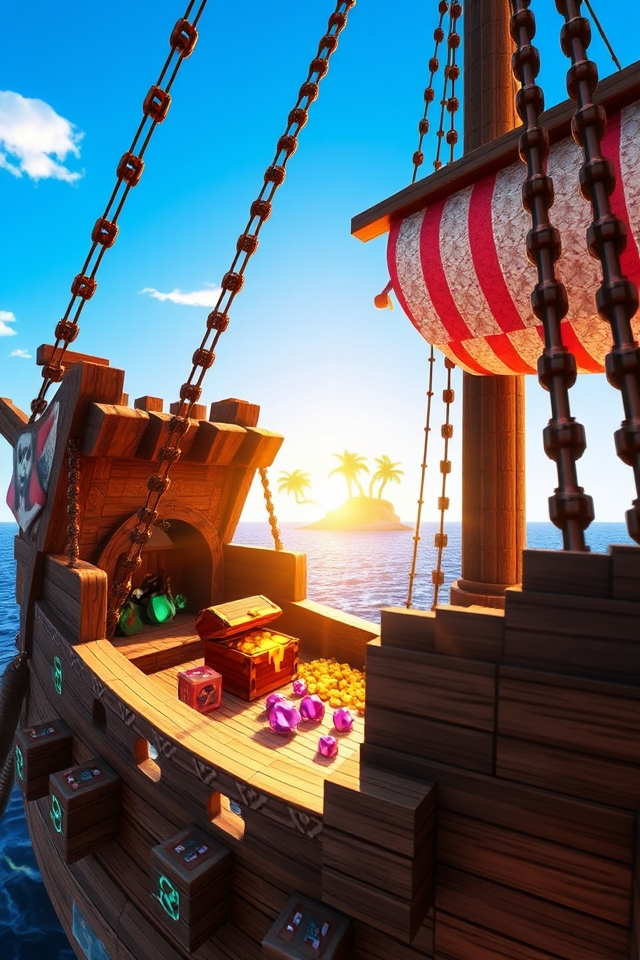 pirate ship treasure adventure