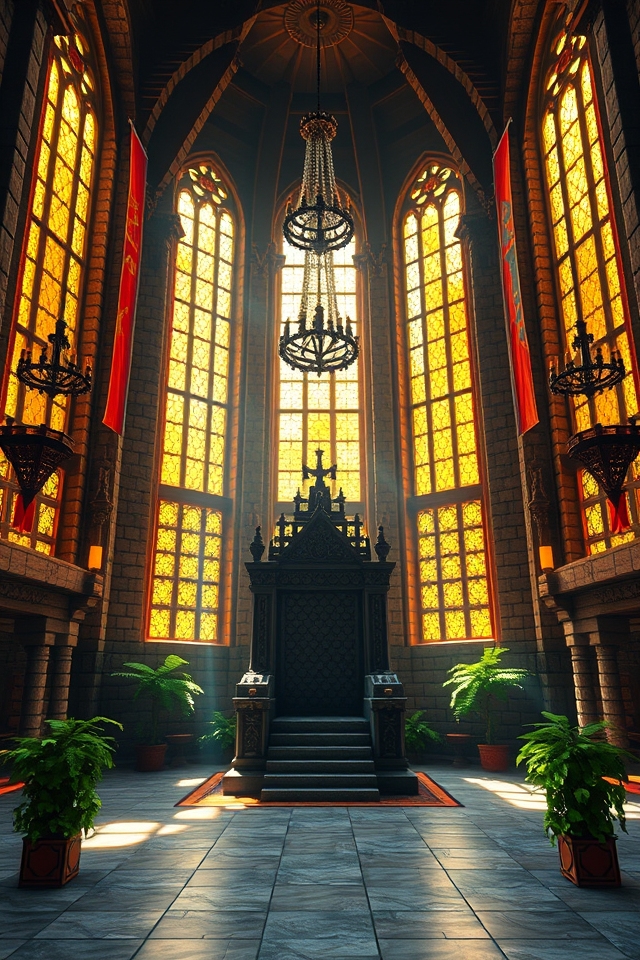 regal throne room design
