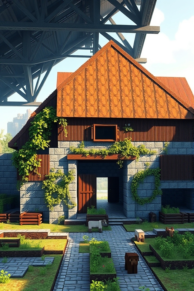rugged modern barn design