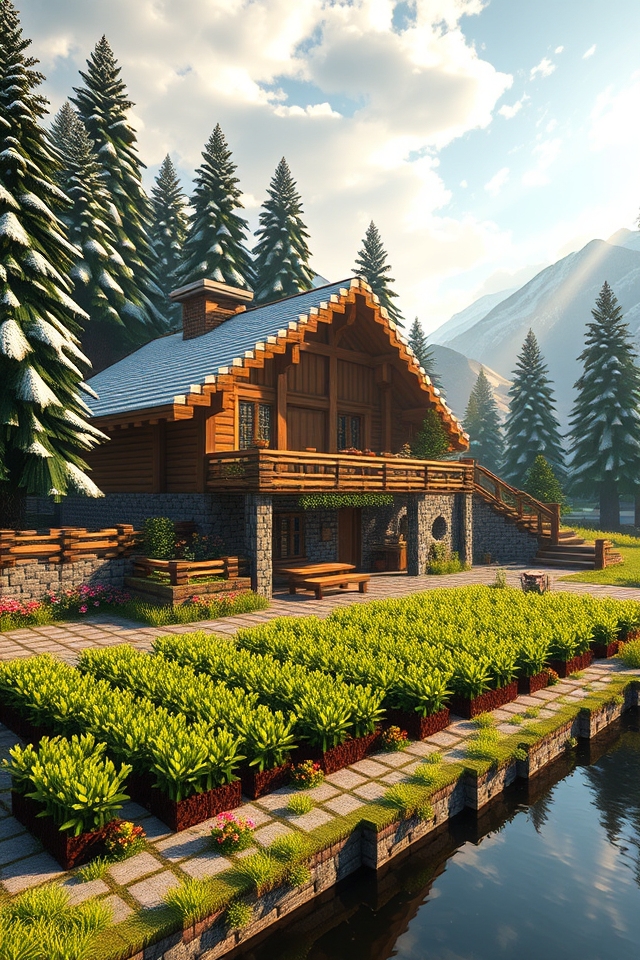 rustic alpine retreat charm