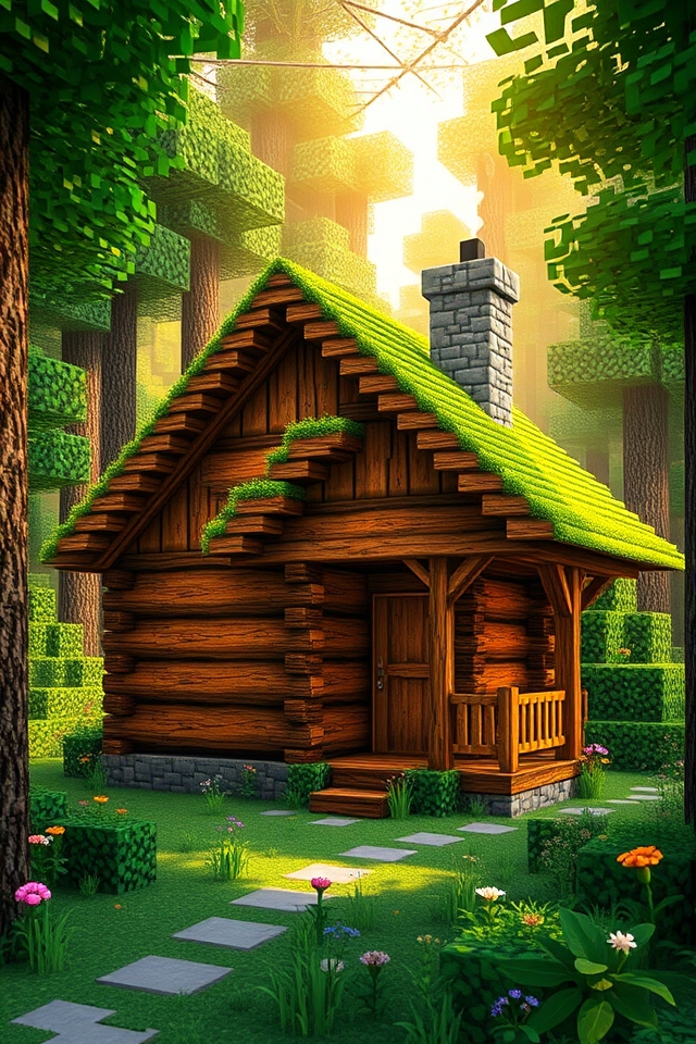 rustic cozy log retreat
