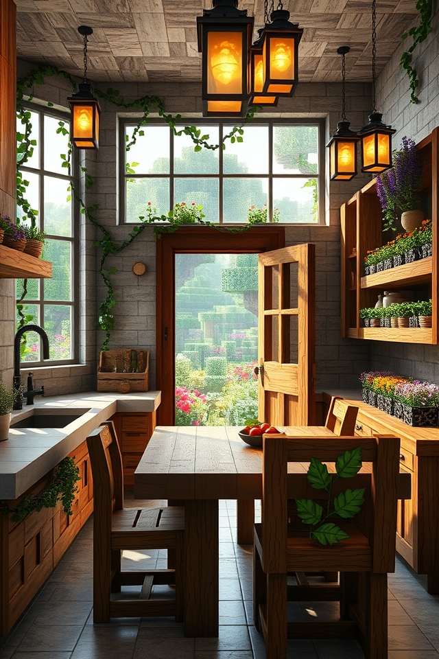 rustic culinary garden retreat