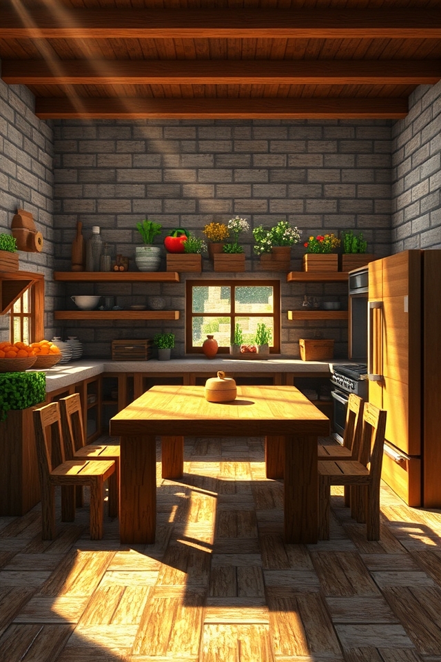 rustic farmhouse kitchen warmth