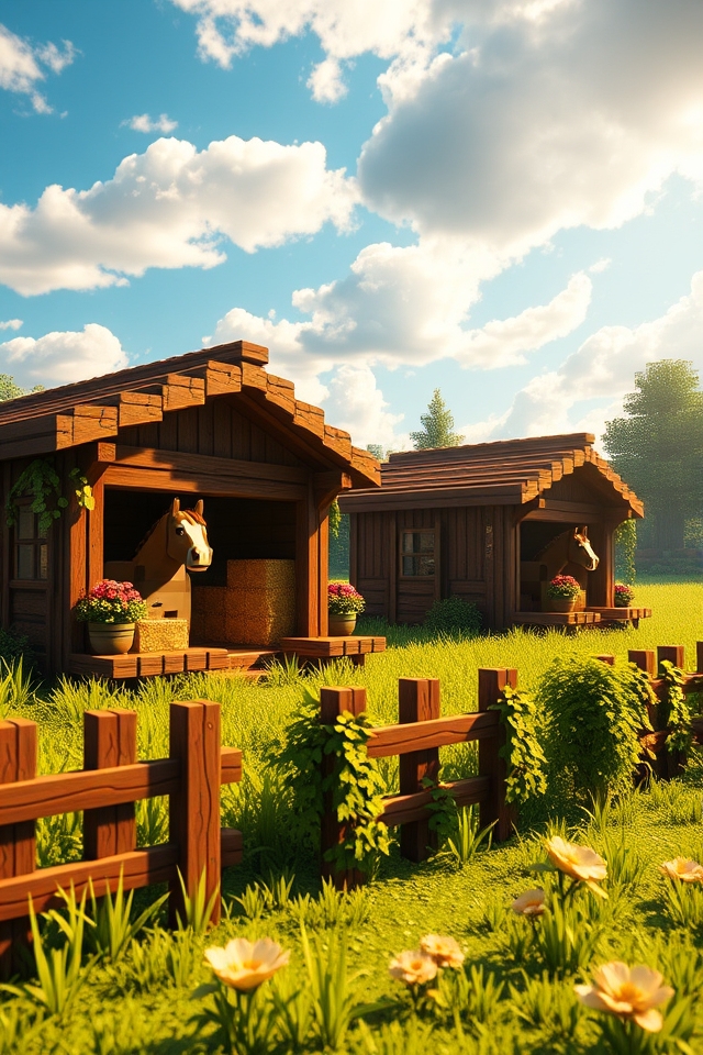 rustic horse stable charm
