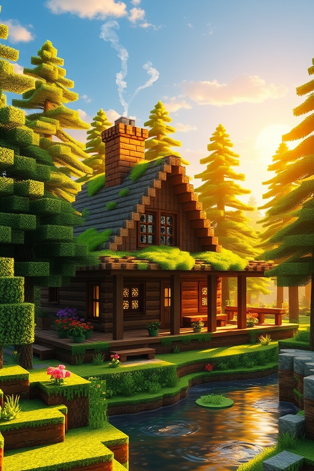 rustic log cabin retreat