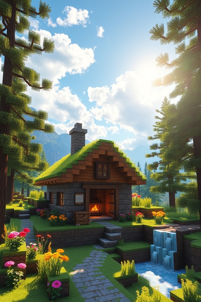rustic mountain cottage retreat