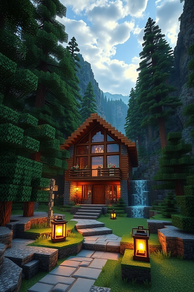rustic mountain lodge design