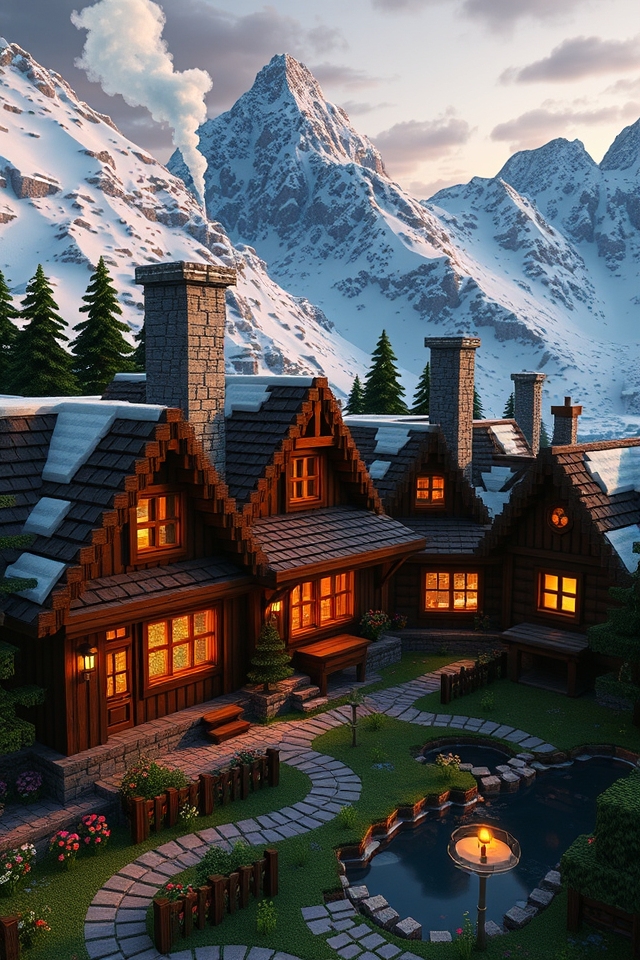 rustic mountain retreat home