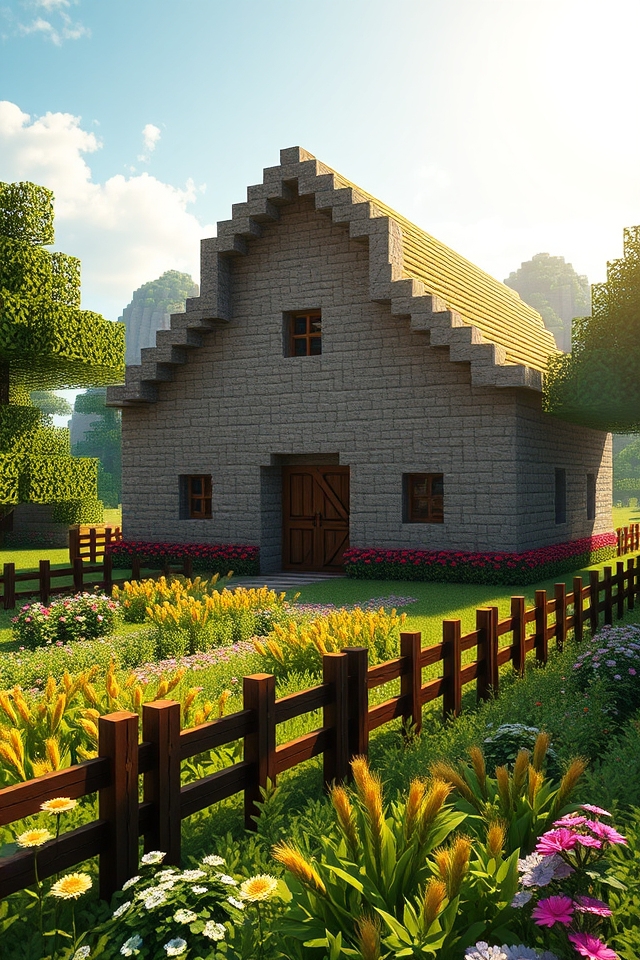 rustic stone barn design