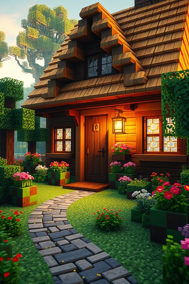 rustic thatched roof cottage