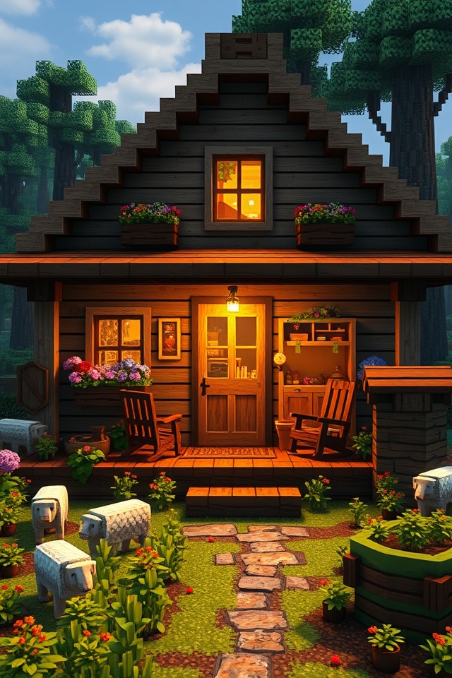 rustic vintage farmhouse cabin