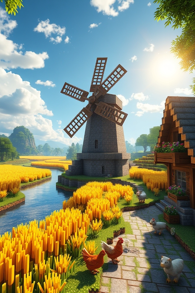 rustic water powered farm design